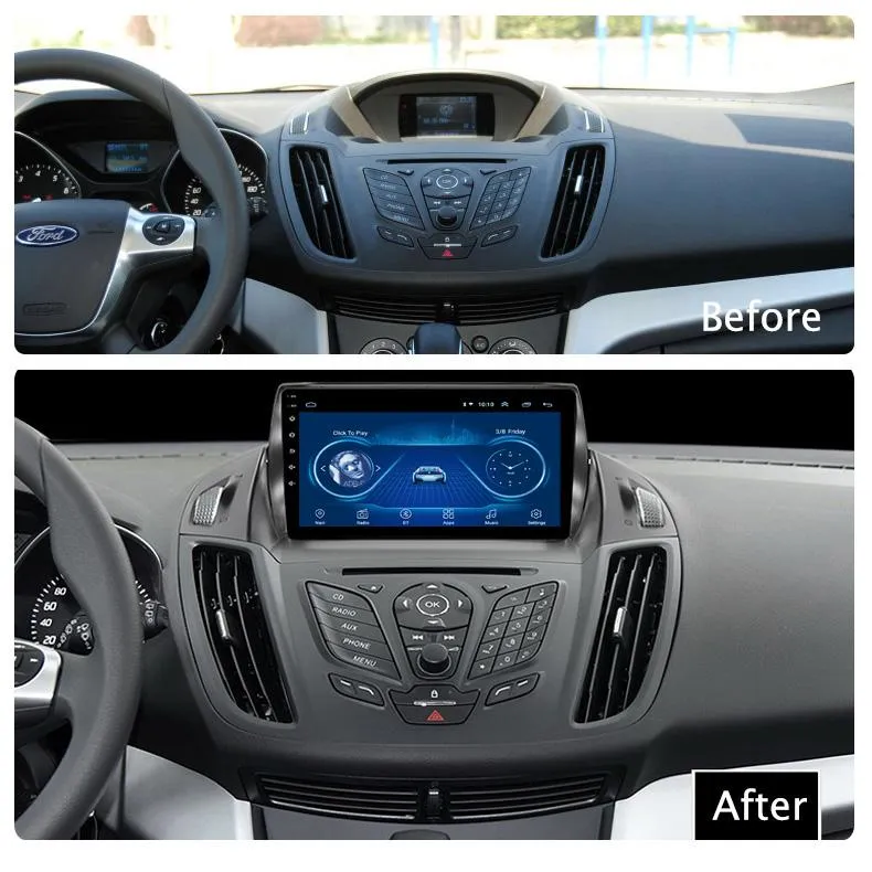 Car Dealz 9" Android 10.0 For Ford Kuga 2009-2017 w CAM In Dash Plus OEM Fascia