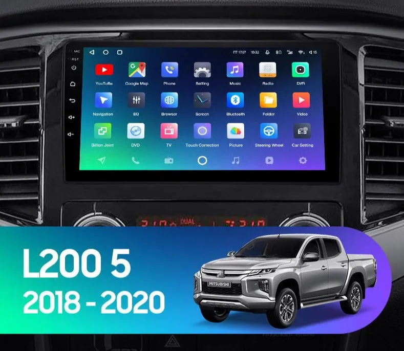 Car Dealz Premium Advanced 4G Data Model 10.2" Android 12.0 For Mitsubishi L200 Triton Challenger 2018 - 2020
