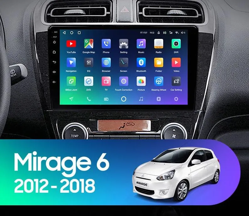 Car Dealz Premium Advanced 4G Data Model 10.2" Android 12.0 For Mitsubishi Mirage 6 2012 - 2018