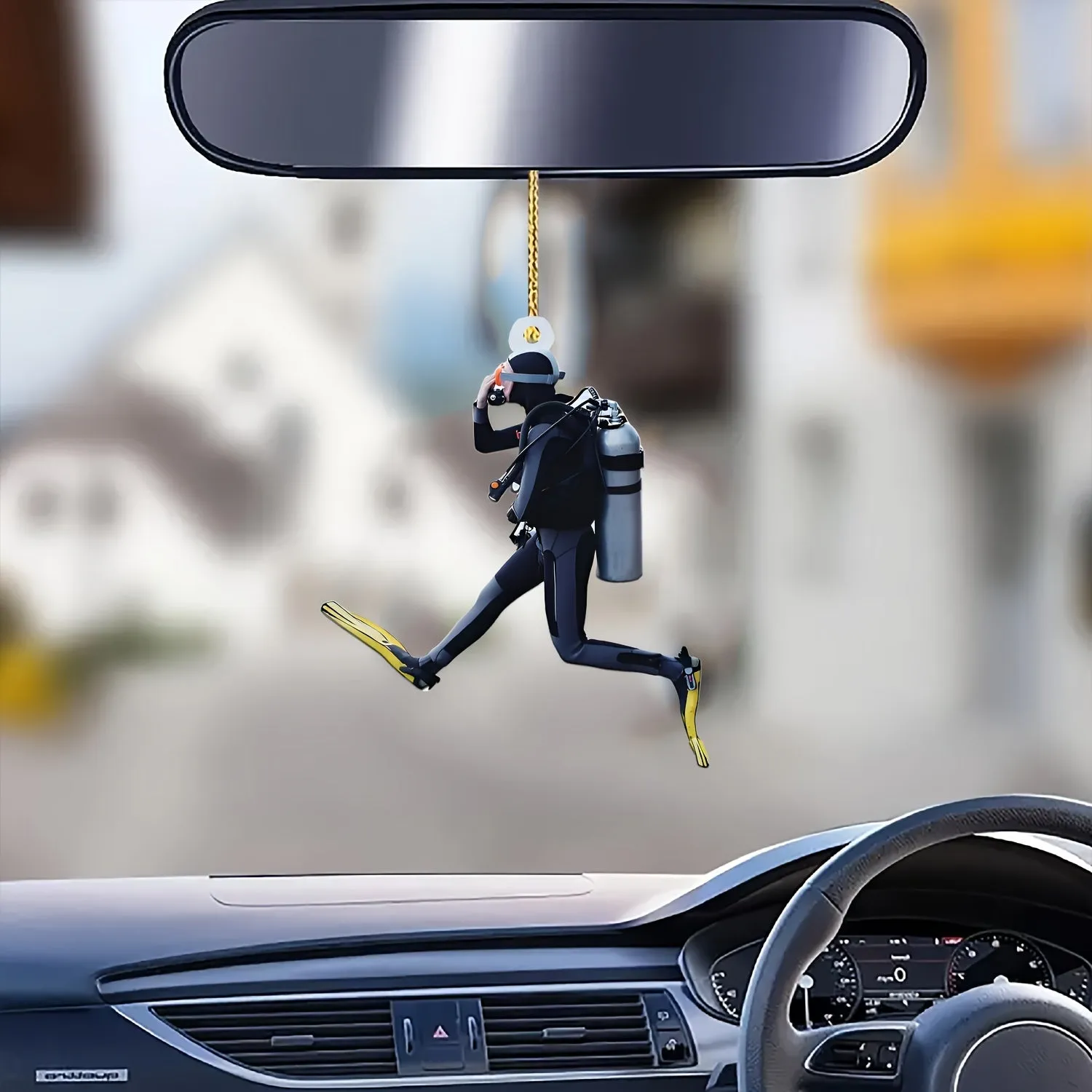 Car Hanging Ornament: Diver-Themed