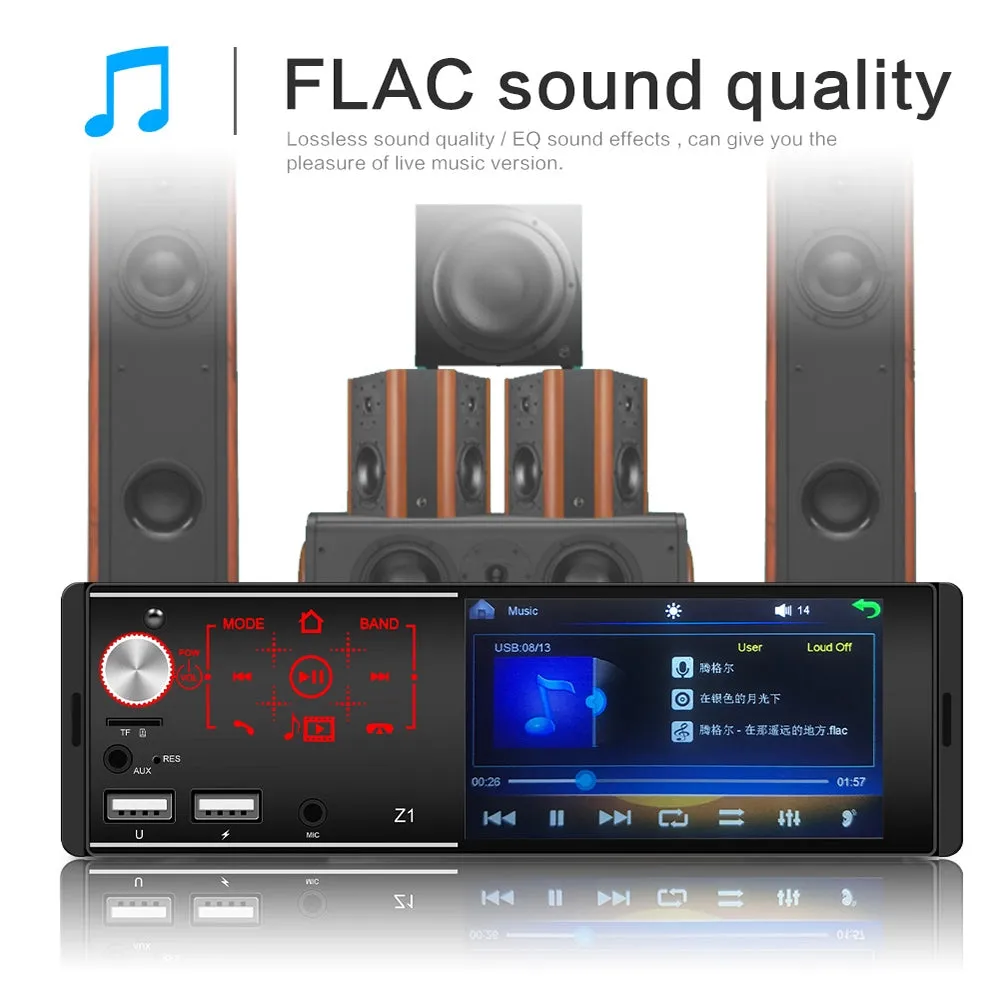 Car Mp5 Player Bluetooth Touch Screen Dual Usb Player Colorful