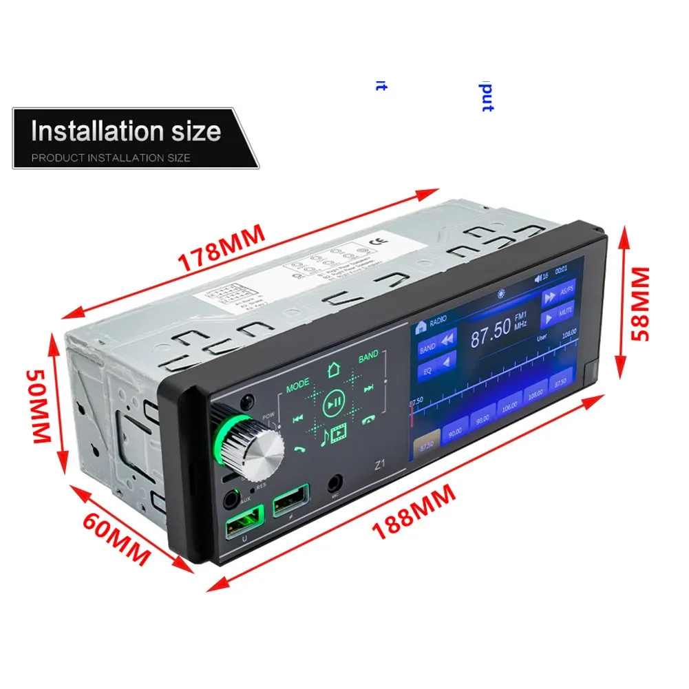 Car Mp5 Player Bluetooth Touch Screen Dual Usb Player Colorful