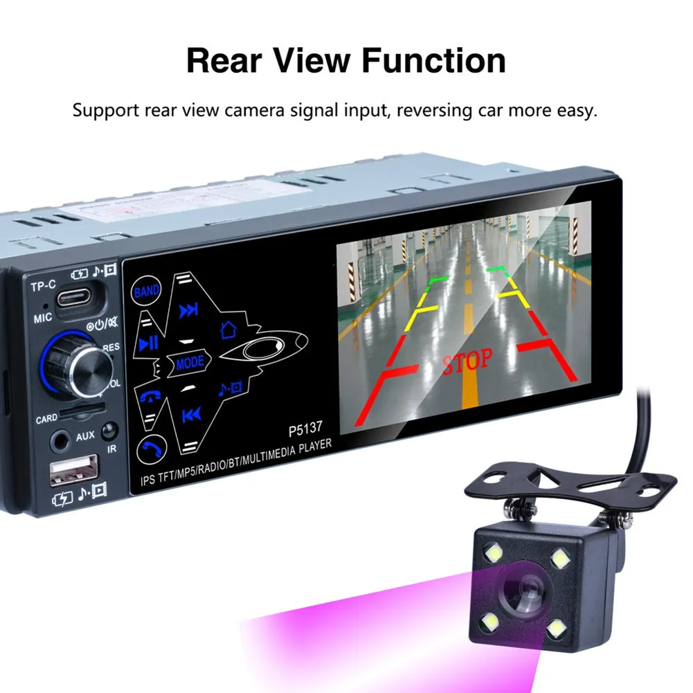 Car Radio 3.8-inch Ips Full Touch-screen Mp5 Player Pm3 Bluetooth
