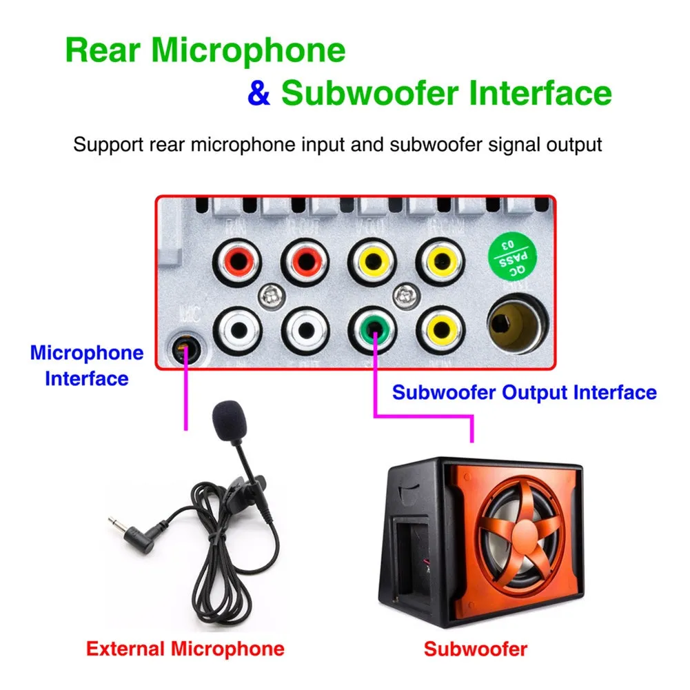 Car Radio 3.8-inch Ips Full Touch-screen Mp5 Player Pm3 Bluetooth