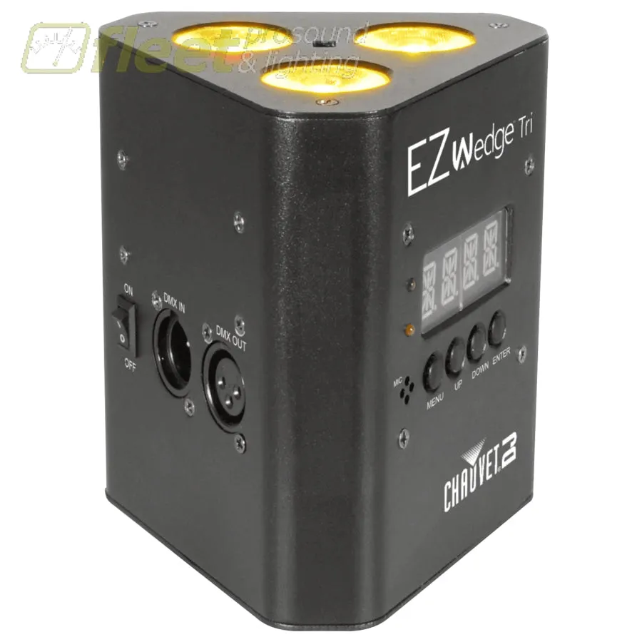Chauvet EZWEDGE-TRI LED Wash Light  3 x 3Watt