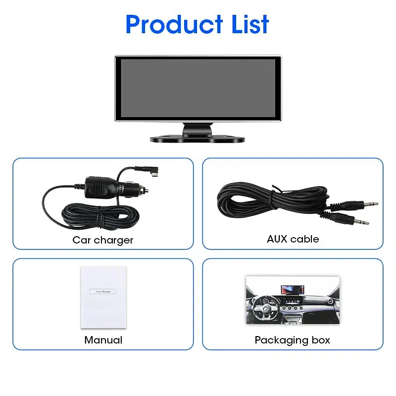 Color Name: Orange, Sd Card Memory: 64G - 11.26" 4K Dash Cam Rear