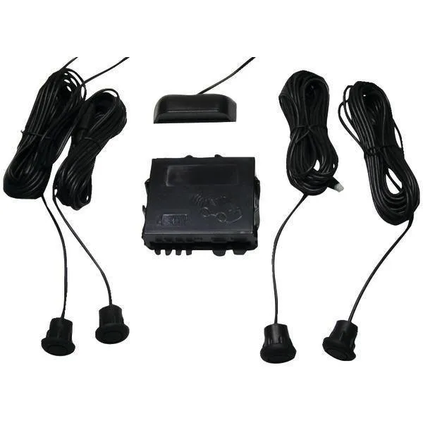 CrimeStopper CA-5010.II.MBS Parking-Sensor System with Top Display (With Metal Bumpers)