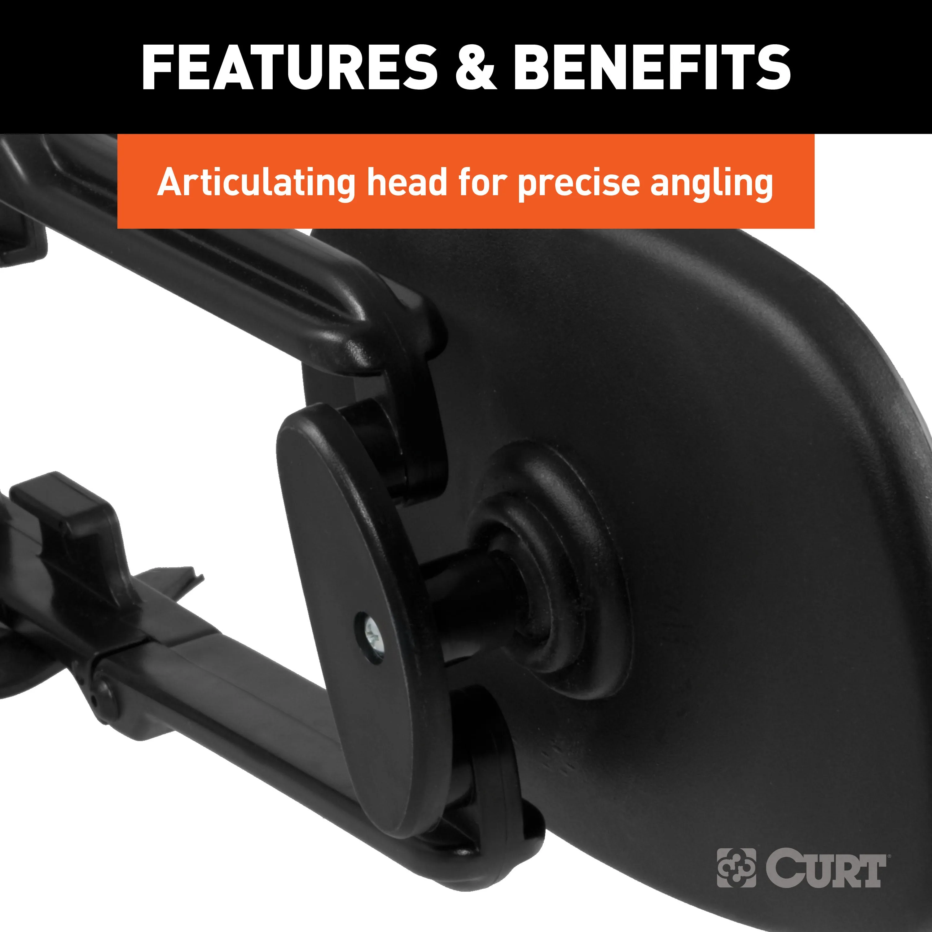 CURT 20002 CURT 20002 5 x 7-1/2-Inch Universal Strap-On Adjustable Extendable Towing Mirror