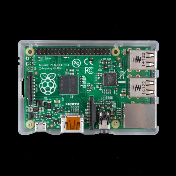 Curved Enclosure/Case For Raspberry Pi 3B, 2B, B  (Translucent)