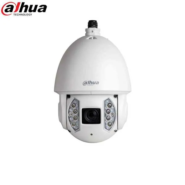 Dahua / IP / 2MP / Network PTZ Dome Camera / Motorized Varifocal / Starlight / 40x Zoom / 200m IR / 45-180mm Lens / WDR / IP67 / IK10 / DH-6AE240VNI