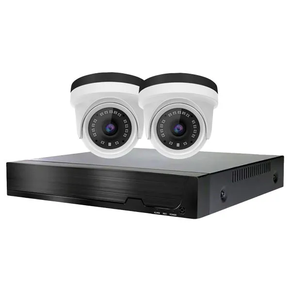 Devision / HDCVI DVR Kit / 4 Channels / 5MN XVR / NO HDD / 2 x 2MP Eyeball Cameras w/ 4mm Lens / DVA-XD2504-2240