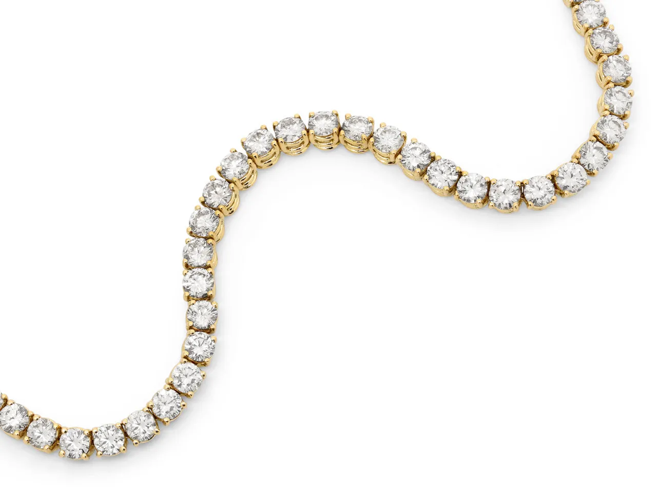 Diamond Line Bracelet in 18K Gold