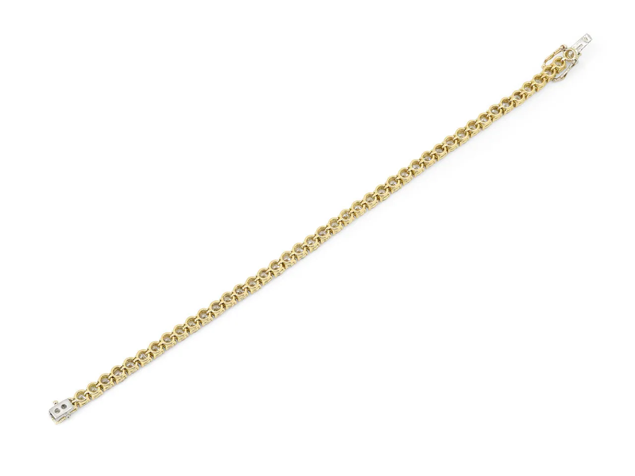 Diamond Line Bracelet in 18K Gold