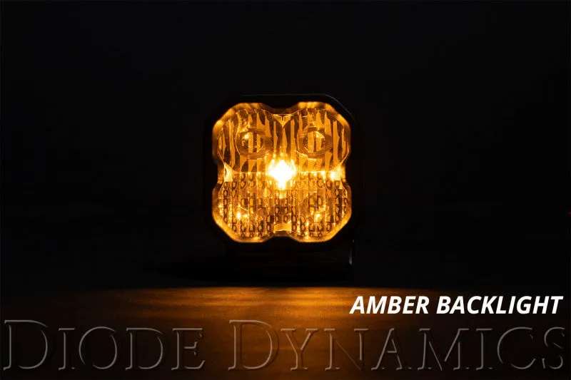 Diode Dynamics SS3 Pro ABL - Yellow SAE Fog Standard (Single)