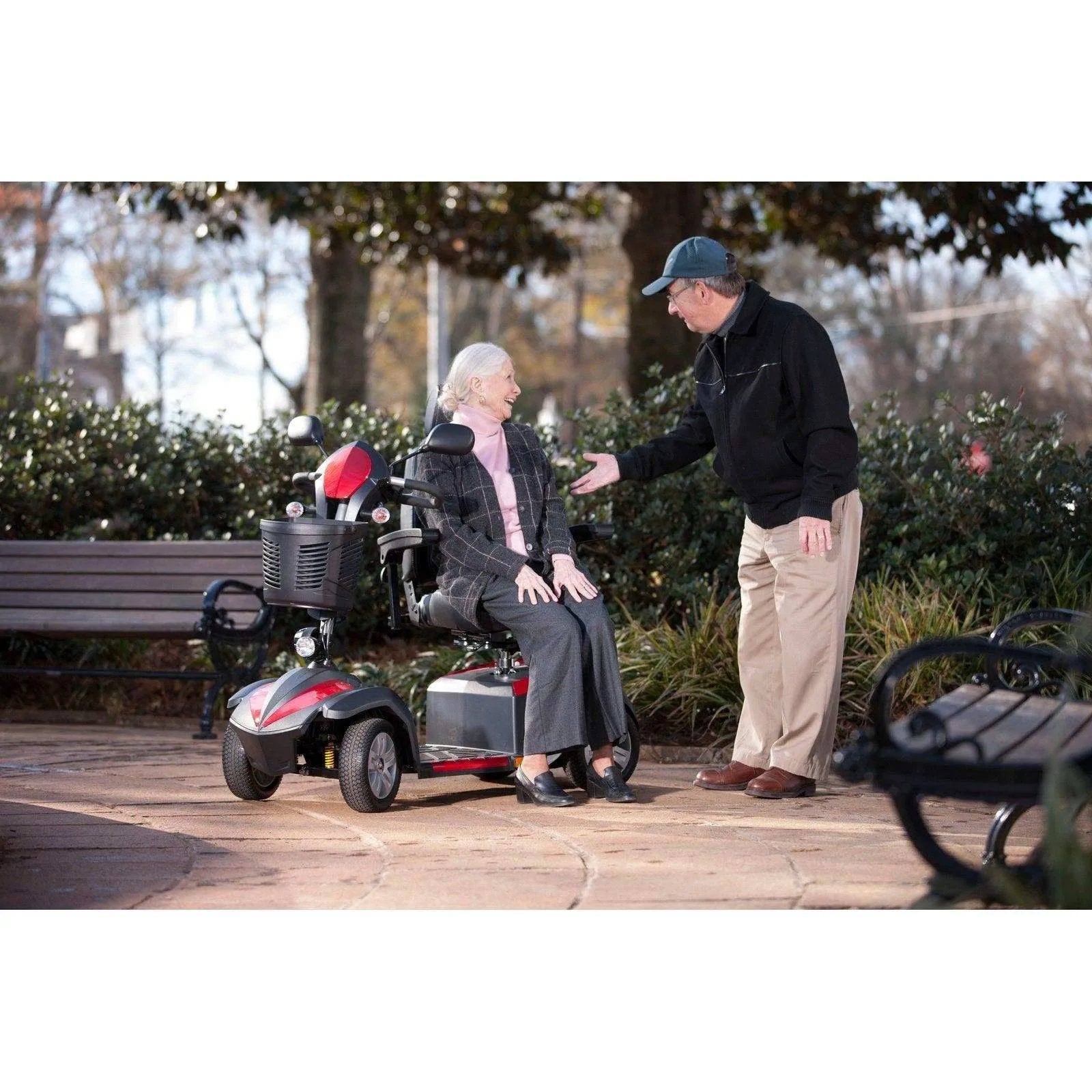 Drive Medical Ventura Power 4-Wheel Mobility Scooter With Captain Seat