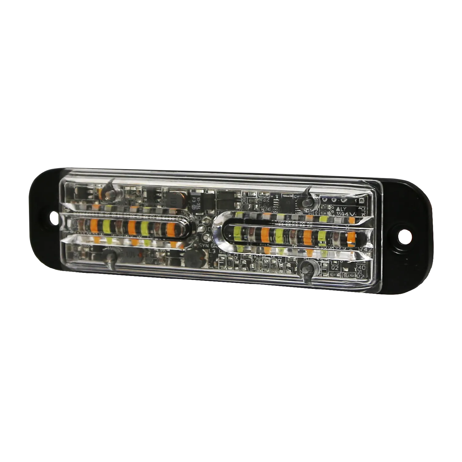 ECO ED3702AC ECCO Directional 12 LED Light (4.7", Amber/White, 2 Bolt)