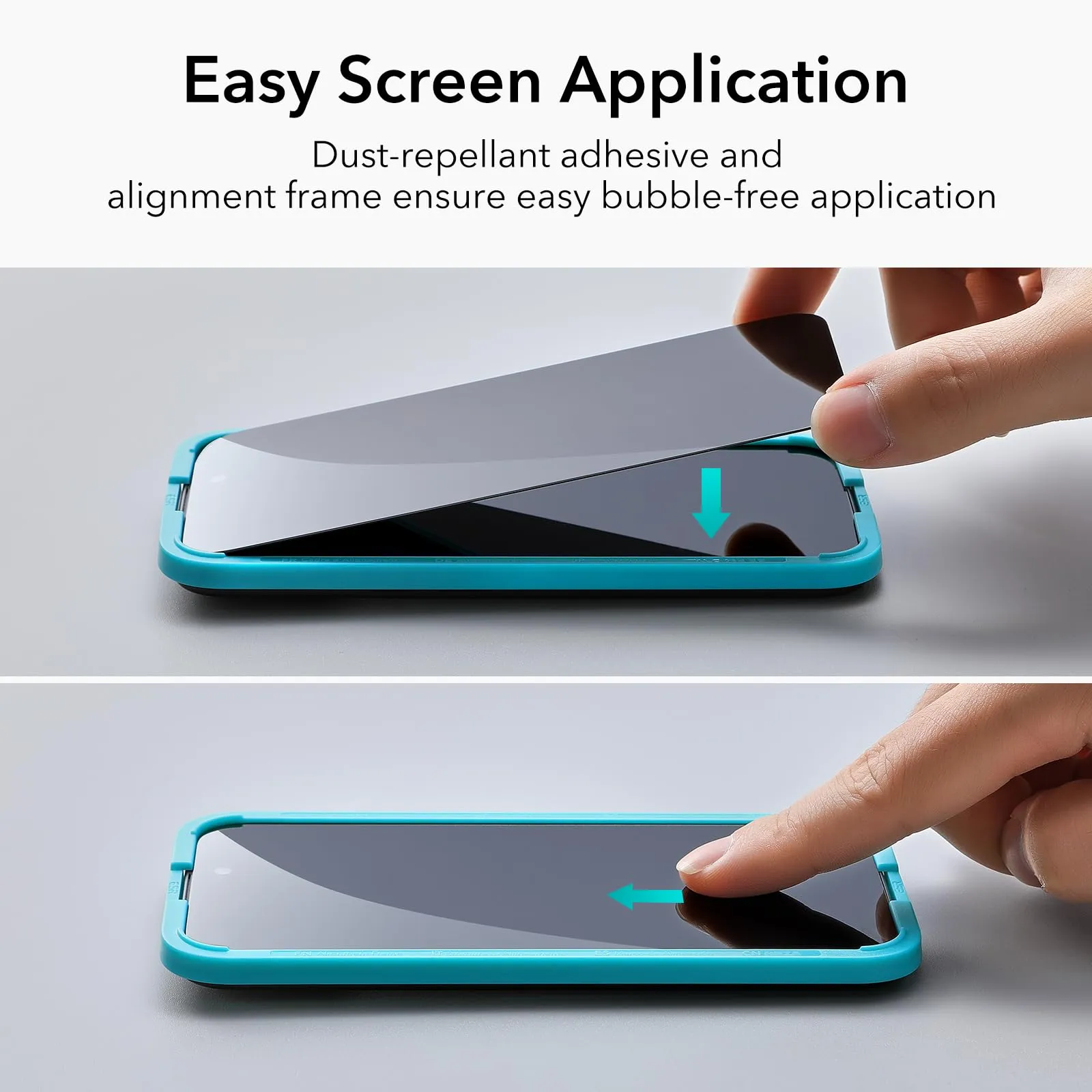 ESR for iPhone 15 Pro Max Privacy Screen Protector Set, 3-Pack, Anti-spy Tempered-Glass, Micro-curved Edges, Case Friendly