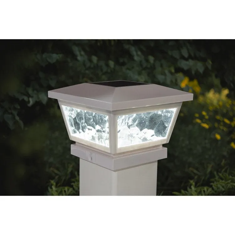 Fairmount 5" x 5"/4" x 4"/3.5" x 3.5" Solar Post Cap - White 2-Pack
