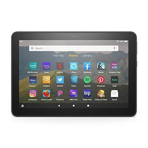 Fire HD 8 tablet, 8" HD display, 32 GB, designed for portable entertainment, Black