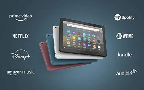 Fire HD 8 tablet, 8" HD display, 32 GB, designed for portable entertainment, Black