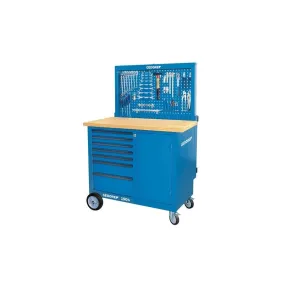 Gedore 6623990 Workbench with rear panel   hook assortment