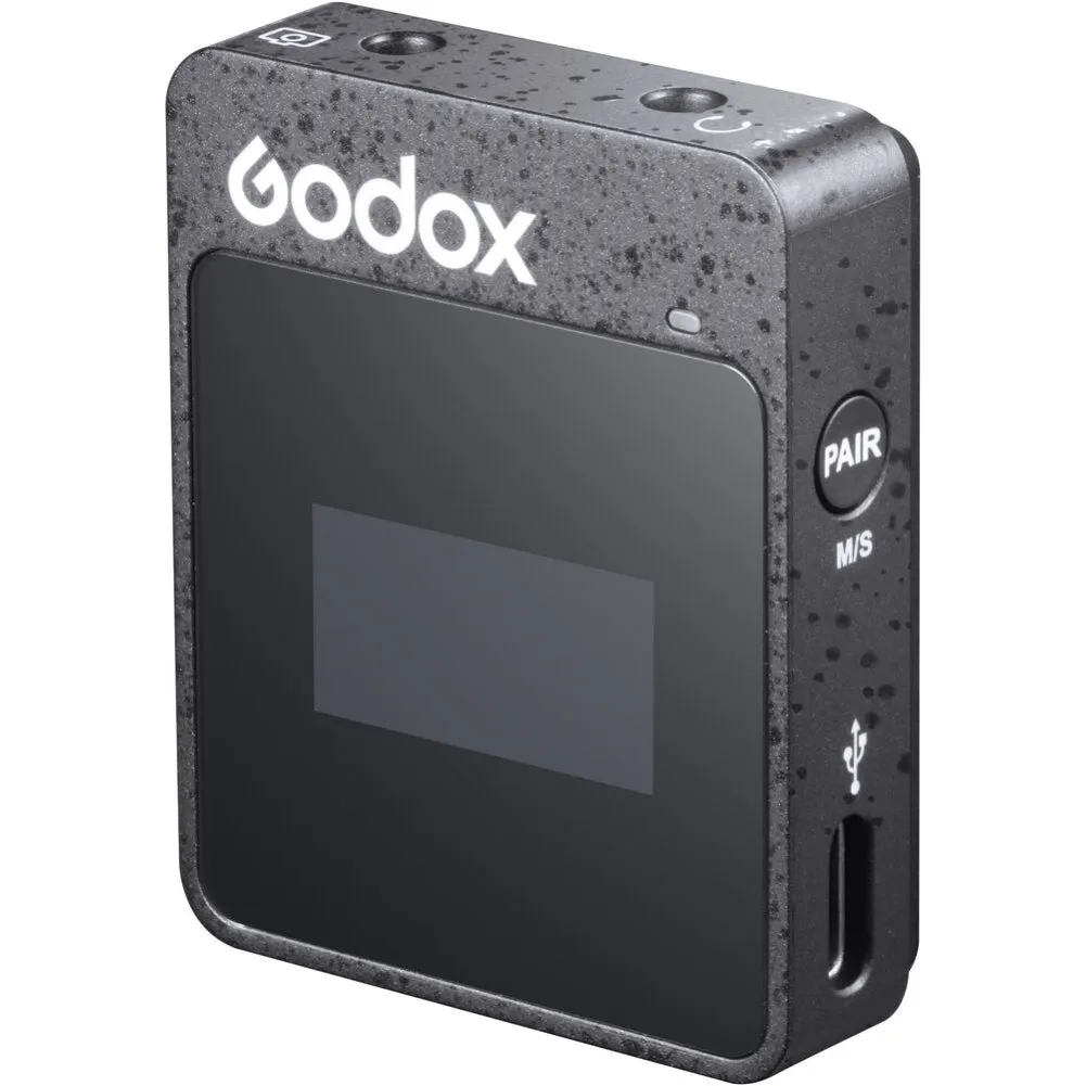 Godox MoveLink II M2 Compact 2-Person Wireless Microphone System for Cameras & Smartphones with 3.5mm (2.4 GHz)