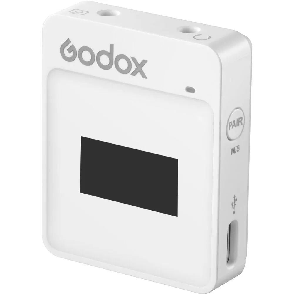 Godox MoveLink II M2 Compact 2-Person Wireless Microphone System for Cameras & Smartphones with 3.5mm (2.4 GHz)