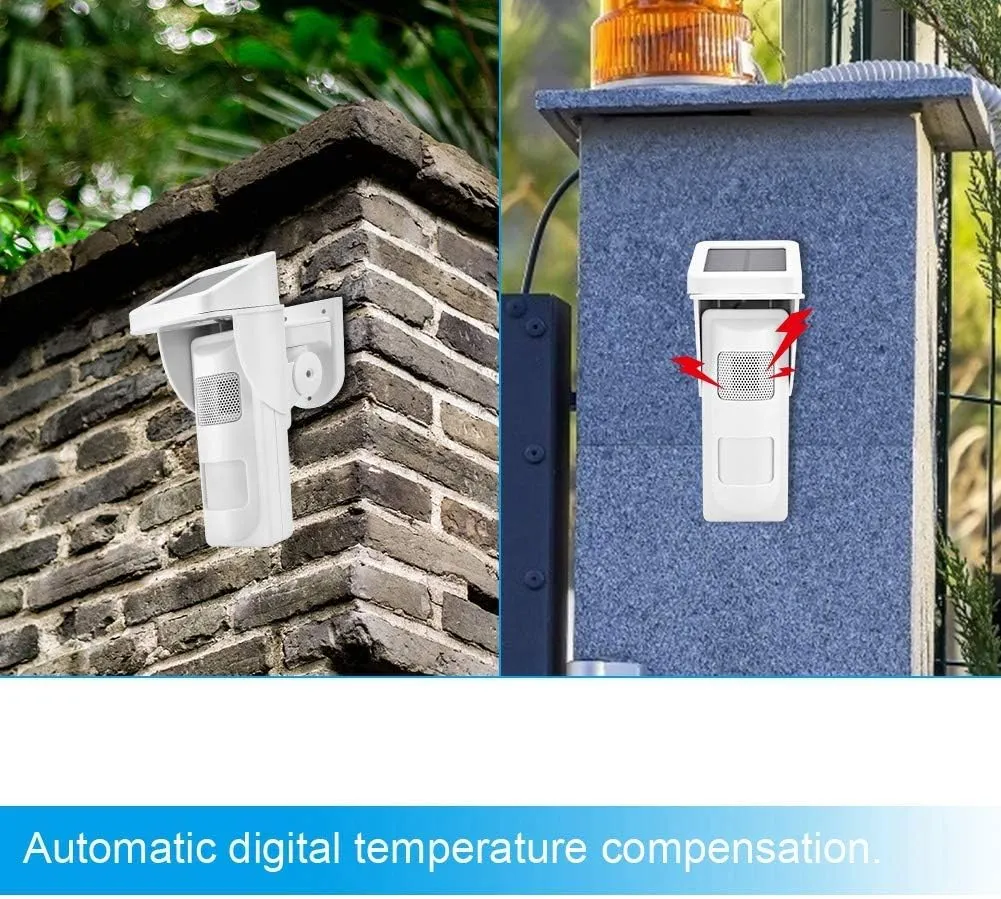 Intelligent 2 Pir Outdoor Detector With Solar Power 2Pir-Detec-Wl