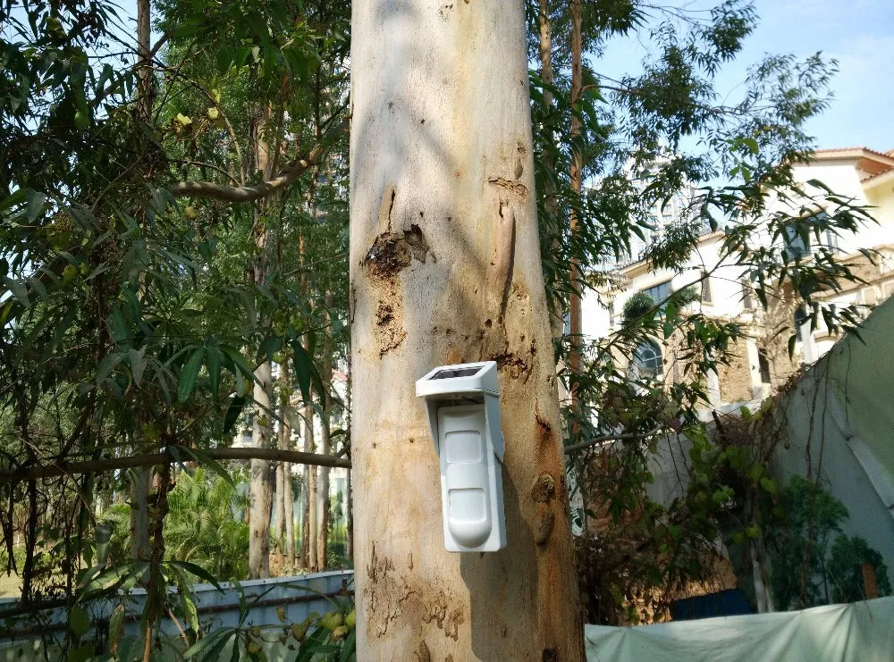 Intelligent 2 Pir Outdoor Detector With Solar Power 2Pir-Detec-Wl