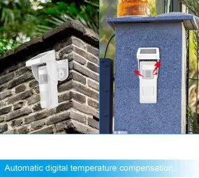 Intelligent 2 Pir Outdoor Detector With Solar Power 2Pir-Detec-Wl