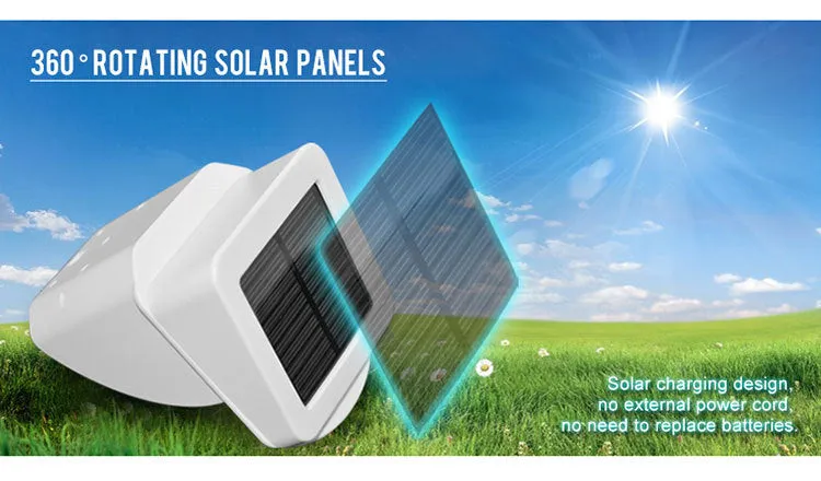 Intelligent 2 Pir Outdoor Detector With Solar Power 2Pir-Detec-Wl