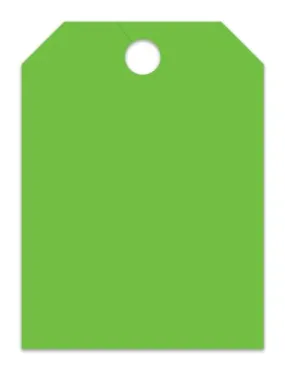 Jumbo Blank Car Dealer Mirror Hang Tags - Fluorescent Colors Large Size (8-1/2" × 11-1/2") Tags for Auto Dealership Supplies - Durable 11-Point Stock Material