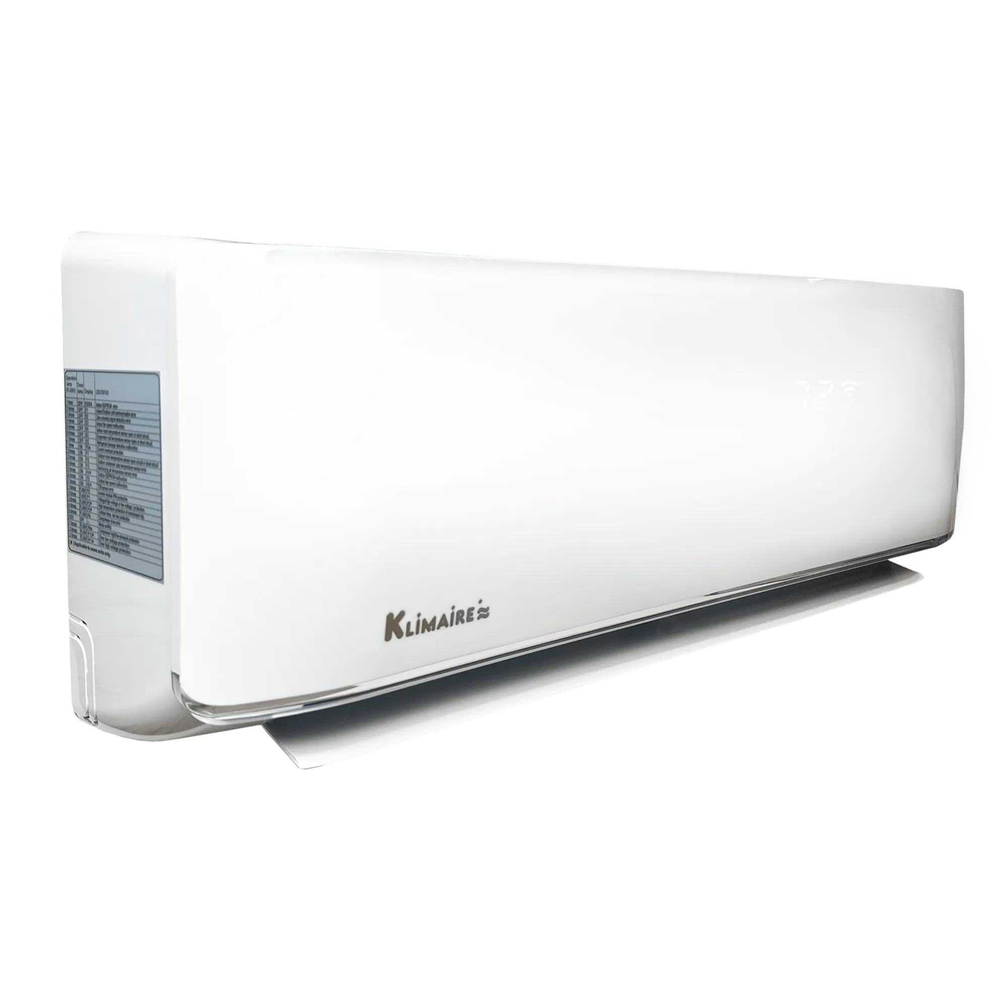 Klimaire 36,000 Btu 17.5 SEER2 220V Wall-mounted Ductless Mini-split Air Conditioner Heat Pump
