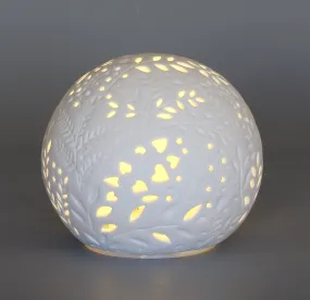 Led Bauble Shaped Decoration White
