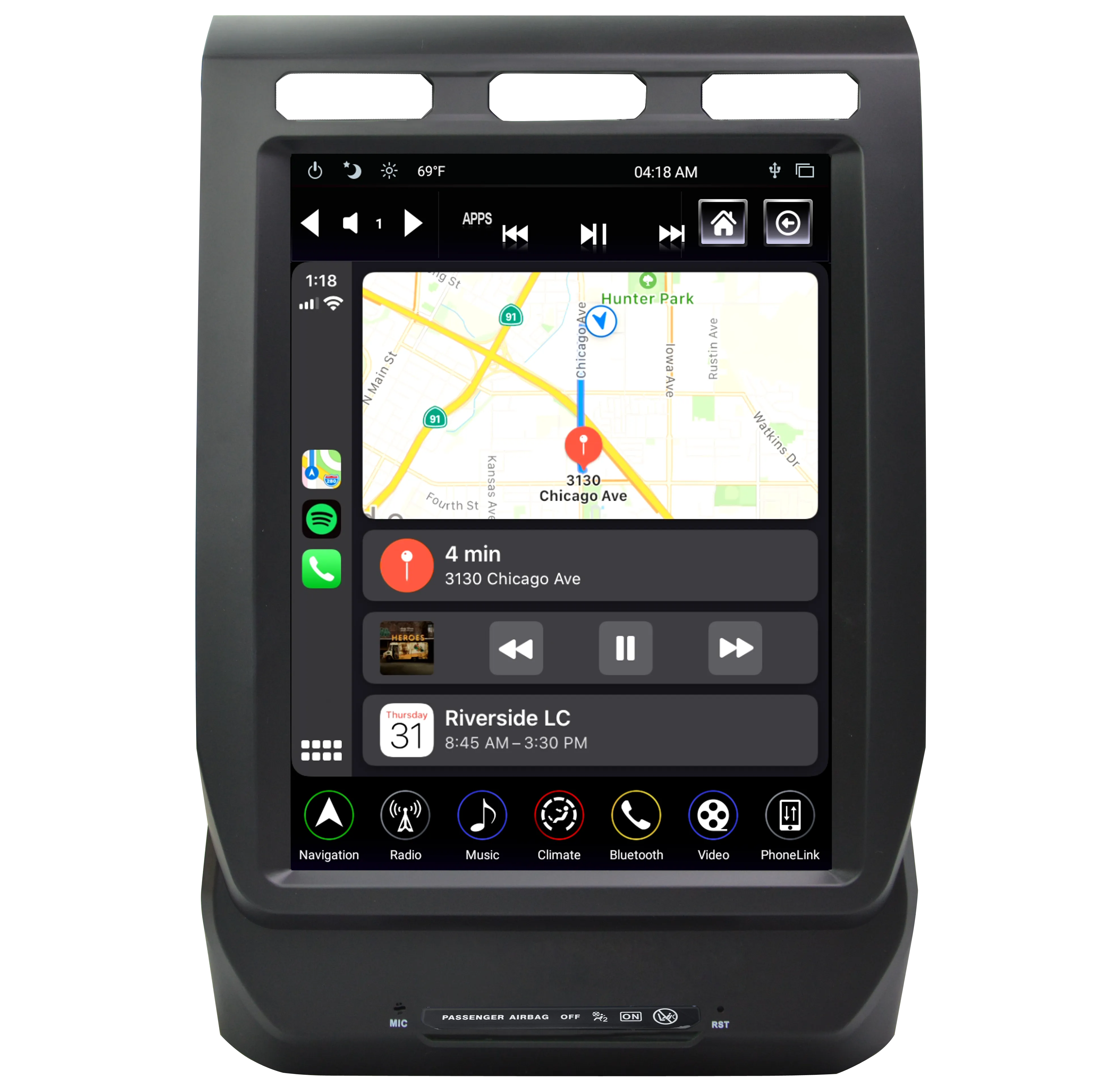 Linkswell T-Style Radio Ford Expedition (18-21) 12.1" Android Generation 4 - TS-FDED12-1RR-4B
