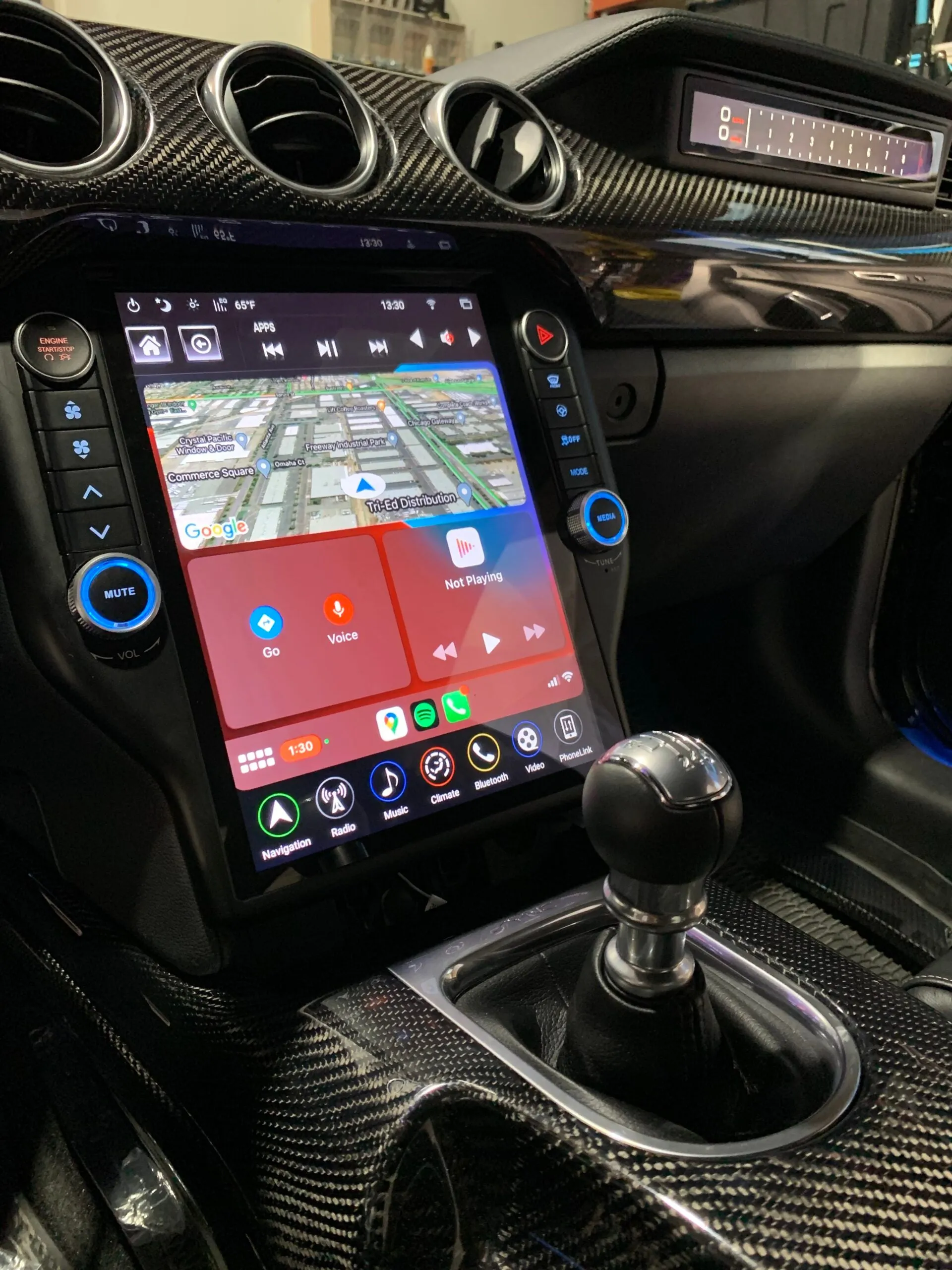 Linkswell T-Style Radio Ford Mustang S550 (15-23) 12.1" Touch - Generation 4 - Android/Bluetooth - TS-FDMU12-1RR-4B