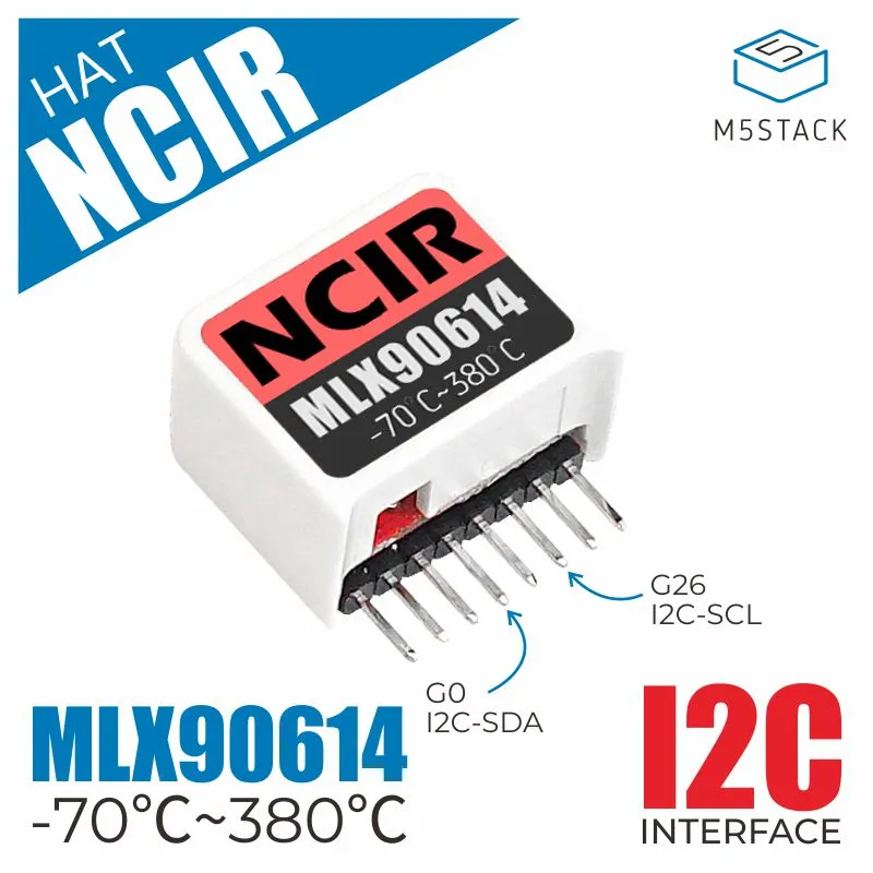 M5StickC NCIR Hat(MLX90614)