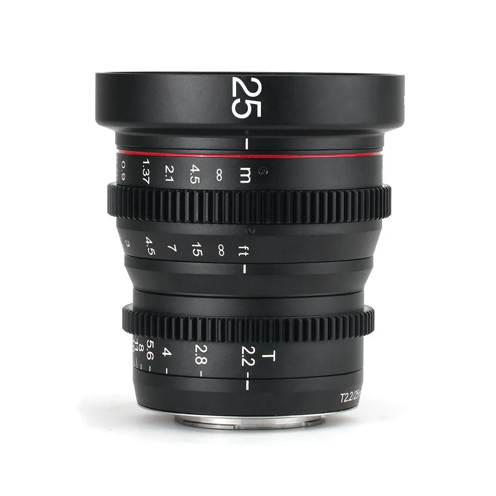 MEIKE 25mm T2.2 Manual Focus Cinema Prime Lens MFT Mount