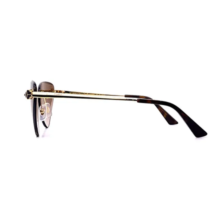 Metal Sunglass Gold With Brown - CCT0399S002