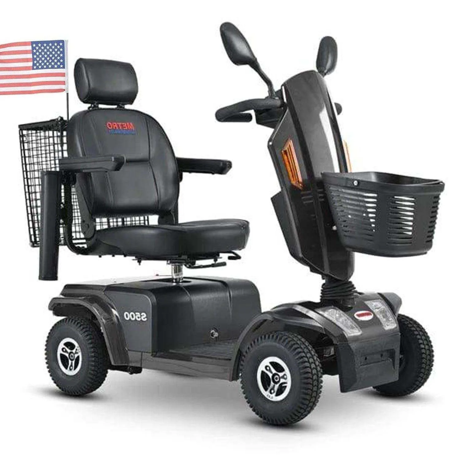 Metro Mobility S500 Series 4-Wheel Heavy Duty Travel Mobility Scooter