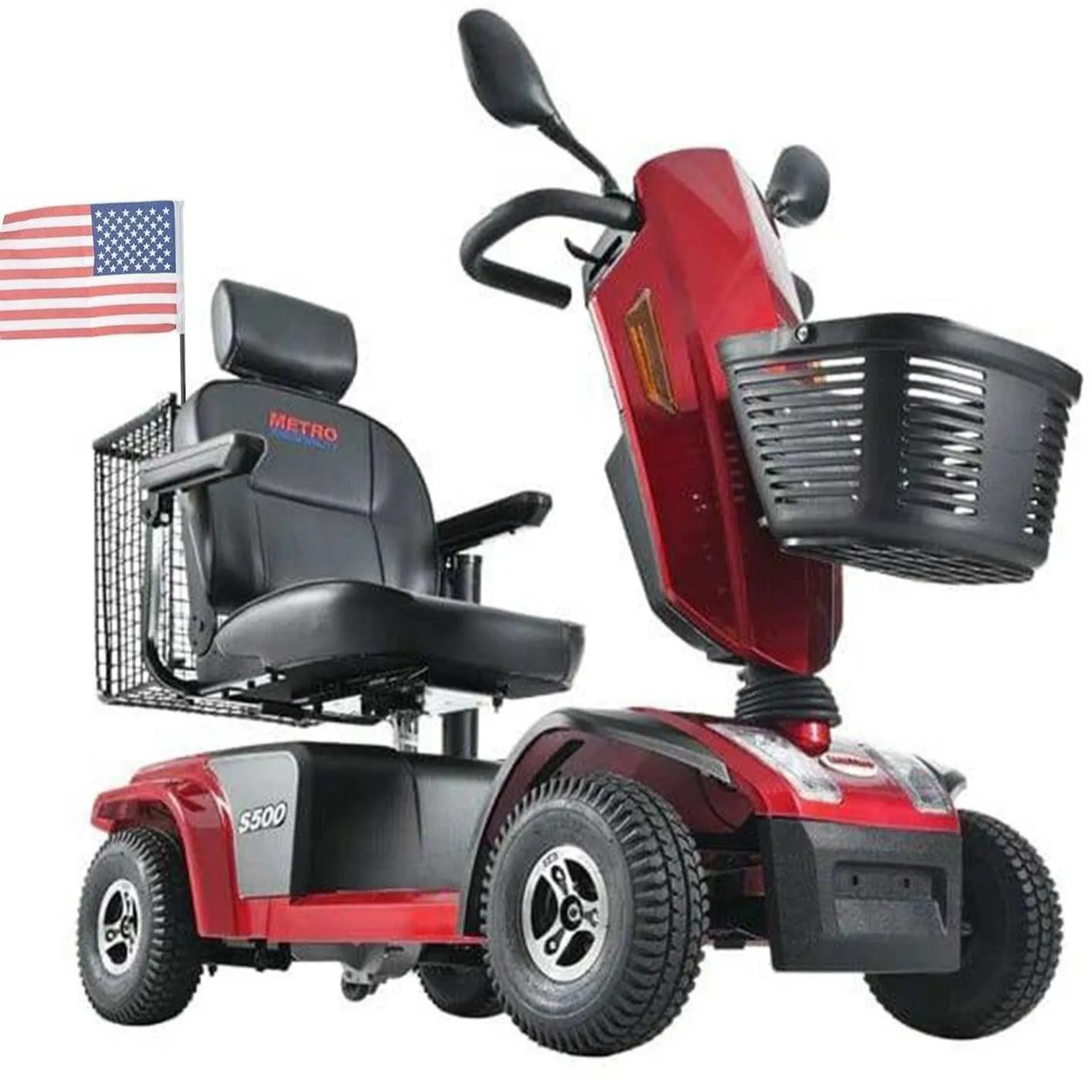 Metro Mobility S500 Series 4-Wheel Heavy Duty Travel Mobility Scooter