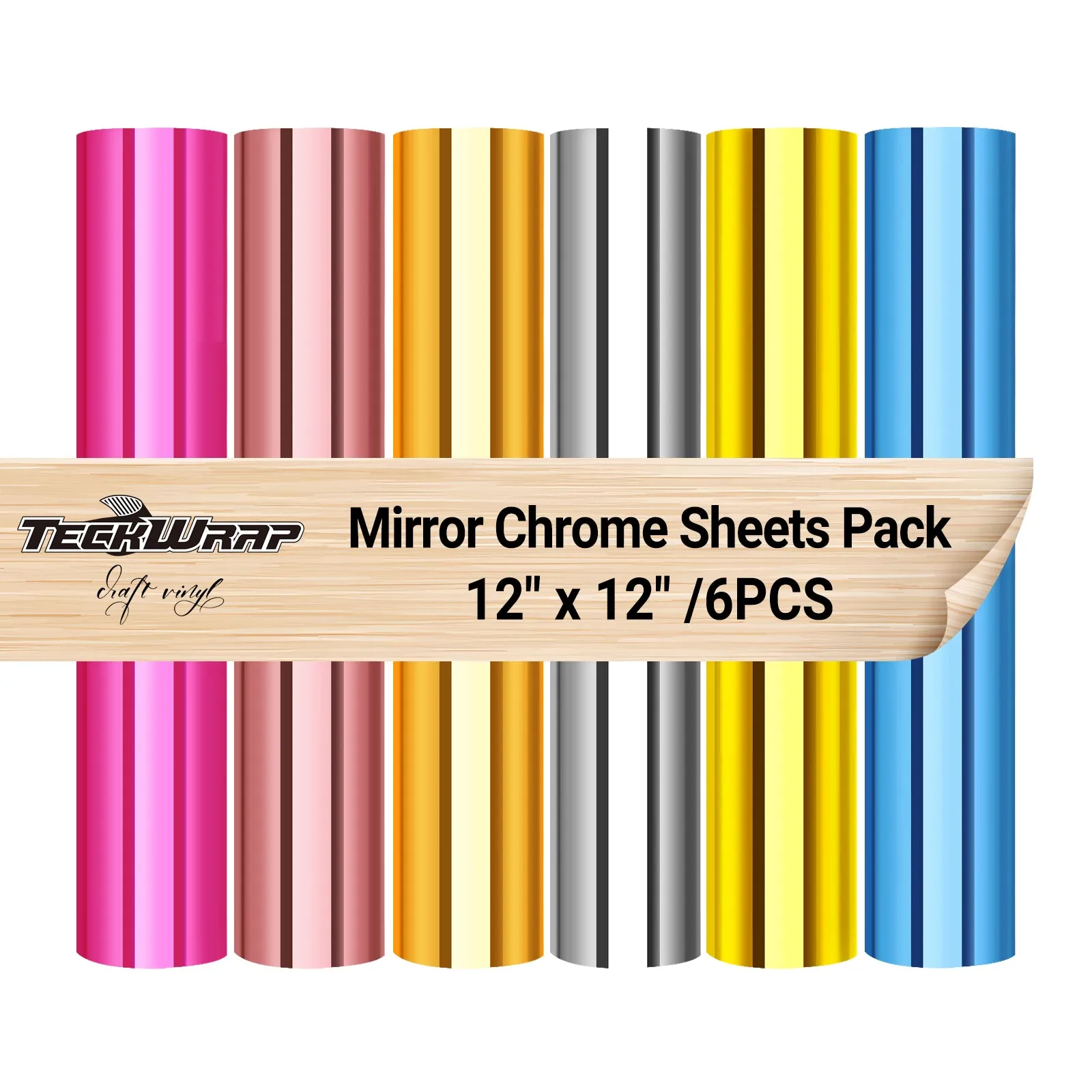 Mirror Chrome Vinyl Sheets Pack