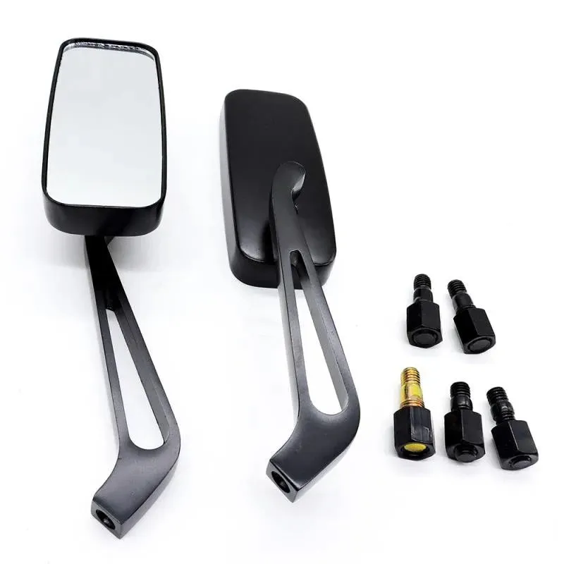 Motorcycle Accessories Motorbike Rectangle Mirrors For Harley Softail Sportster Chopper Bobber Honda Yamaha Kawasaki