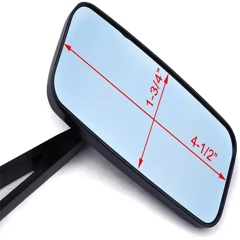 Motorcycle Accessories Motorbike Rectangle Mirrors For Harley Softail Sportster Chopper Bobber Honda Yamaha Kawasaki