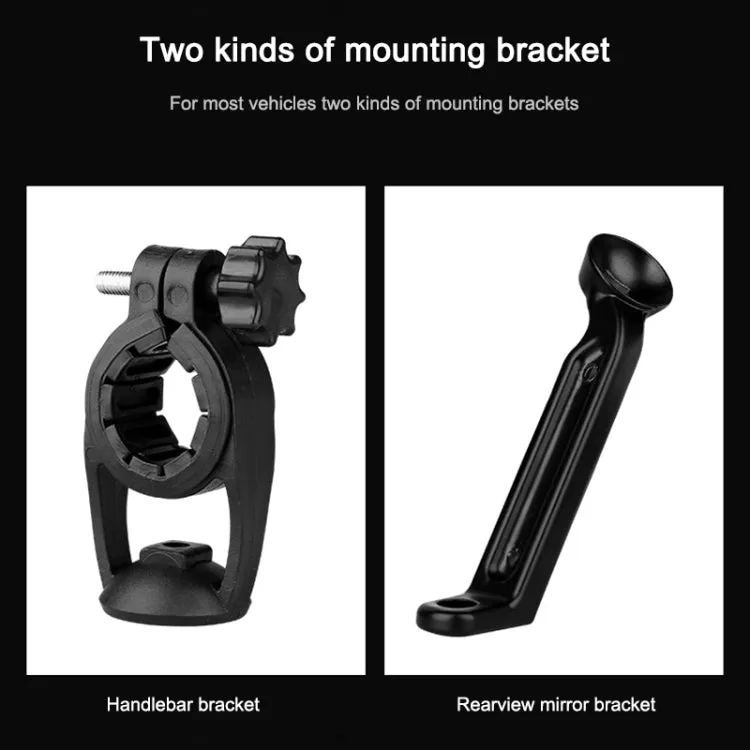Mountain Bike Card Holder Touch Screen Mobile Phone Holder Motorcycle Electric Vehicle Waterproof Navigation Bracket Shade Mobile Phone Holder, Style:Handlebars(Blue)