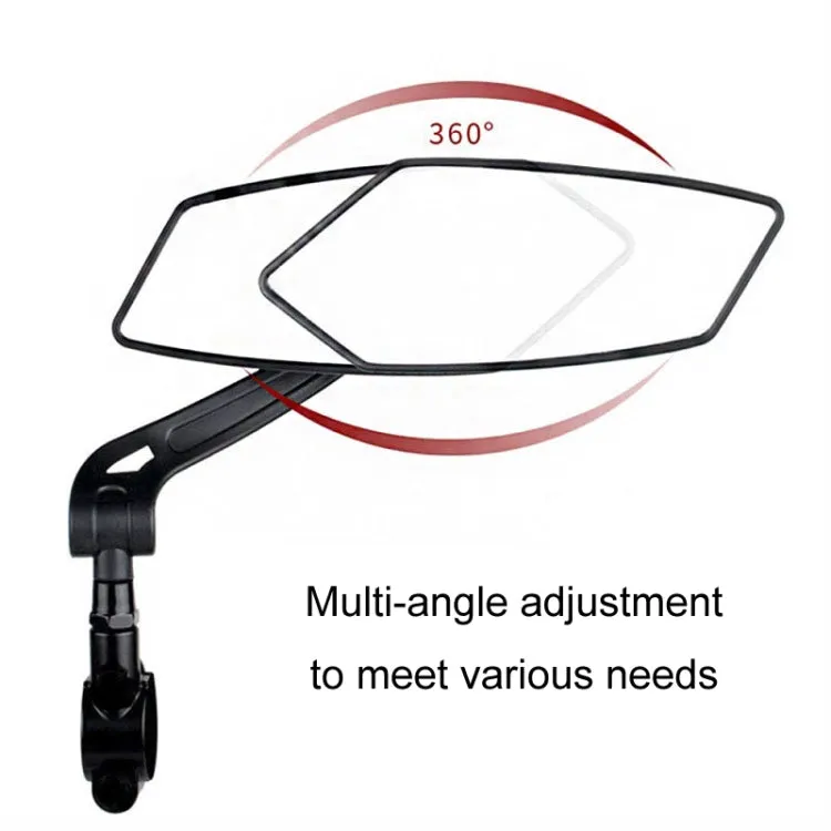 Mountain Bike High Definition Flat Reflective Rearview Mirror, Specification: Single Left