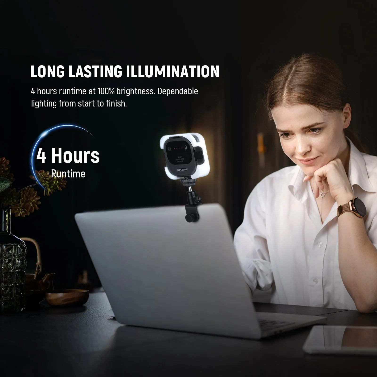 NEEWER PL81 Clip On Light Selfie Light for Phone/Laptop