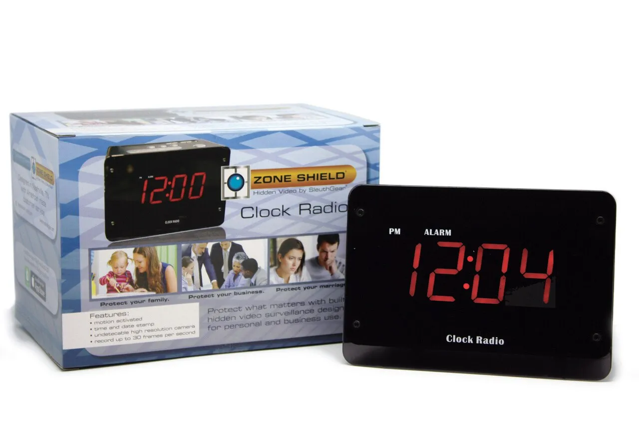 Night Vision Clock Radio 4K Hidden Camera DVR