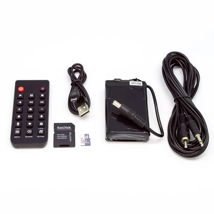 Night Vision [Side View] Smoke Detector 4K Hidden Camera DVR [Battery Powered]