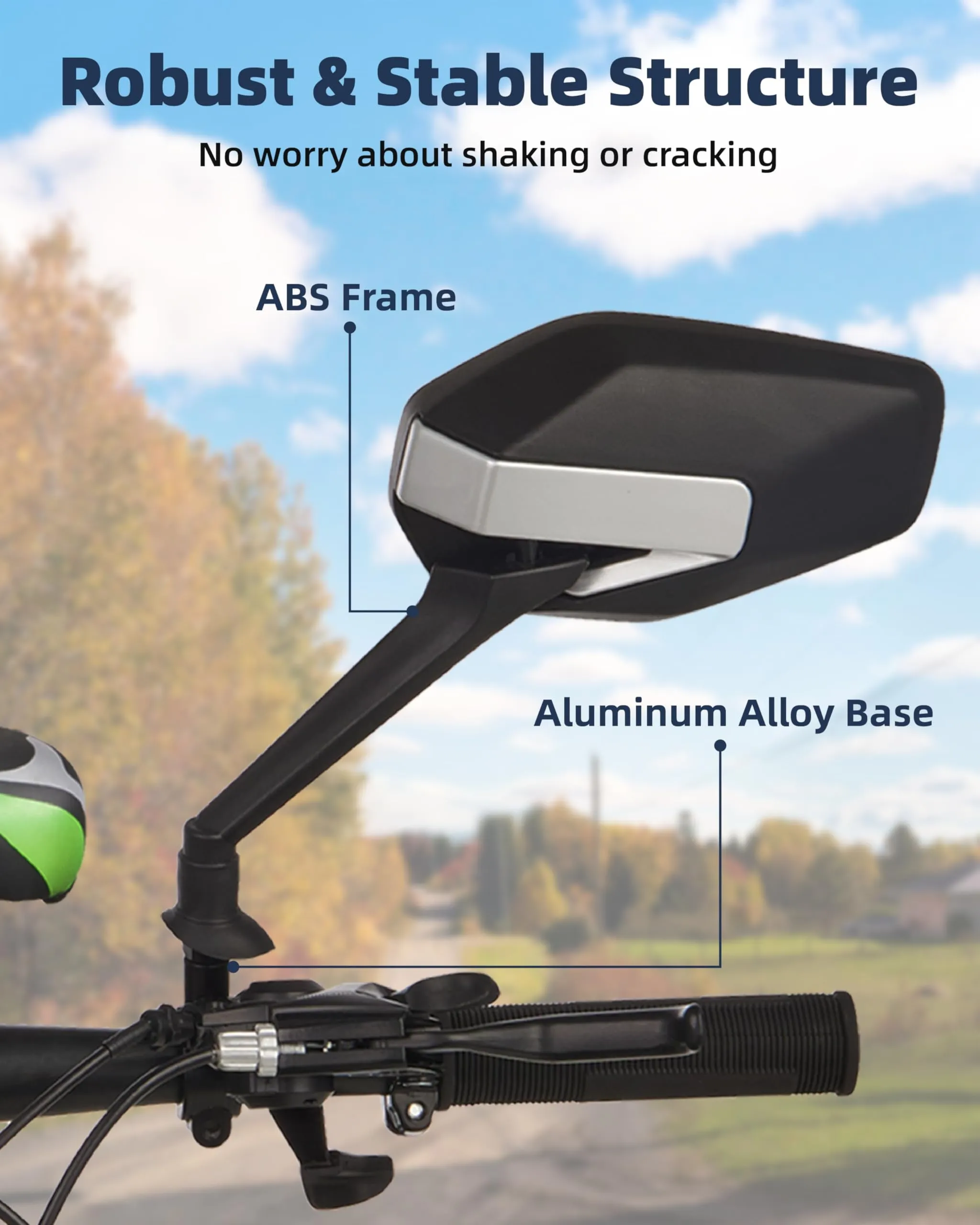 Octa Bike Mirrors (2 pcs ) - Ebike safety mirrors L/R